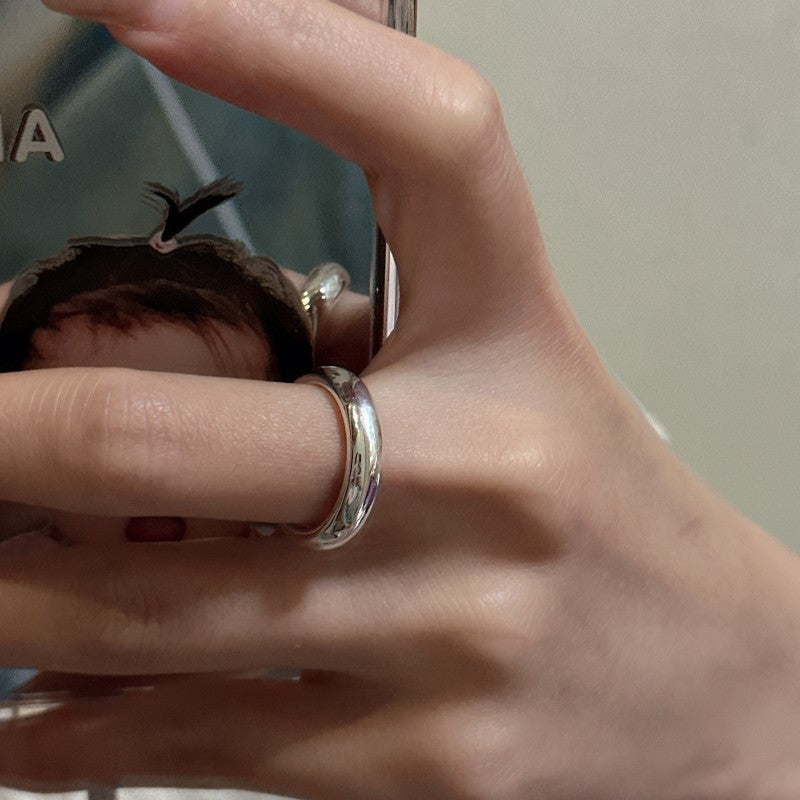 Anillo Clásico de Plata 925 Acabado Pulido