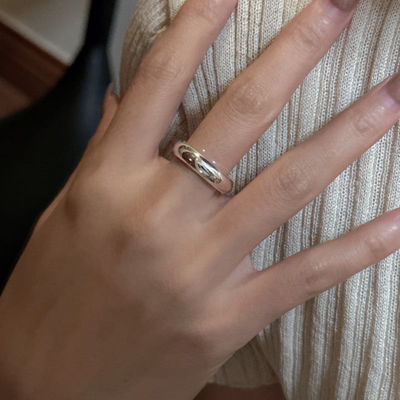 Anillo Clásico de Plata 925 Acabado Pulido