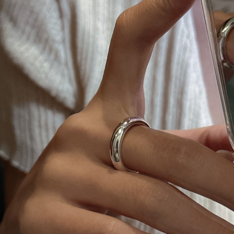 Anillo Clásico de Plata 925 Acabado Pulido