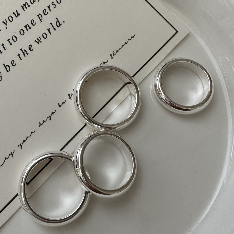 Anillo Clásico de Plata 925 Acabado Pulido