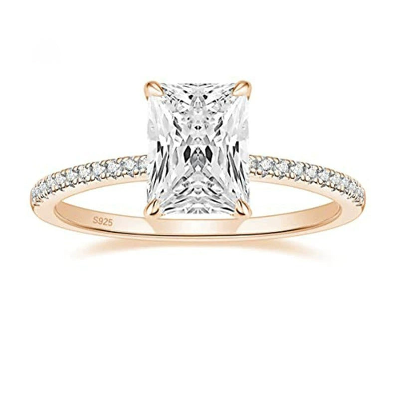 Anillo de Lujo Mujer – Plata 925 con Circonia 3ct