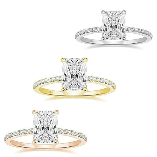 Anillo de Lujo Mujer – Plata 925 con Circonia 3ct