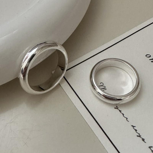 Anillo Clásico de Plata 925 Acabado Pulido