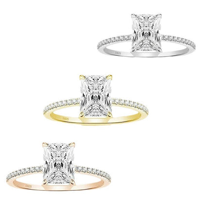 Anillo de Lujo Mujer – Plata 925 con Circonia 3ct